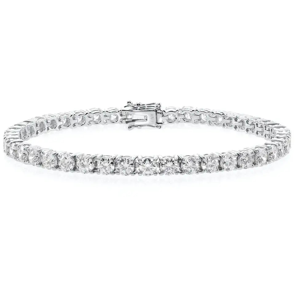14ct White Gold Tennis Bracelet