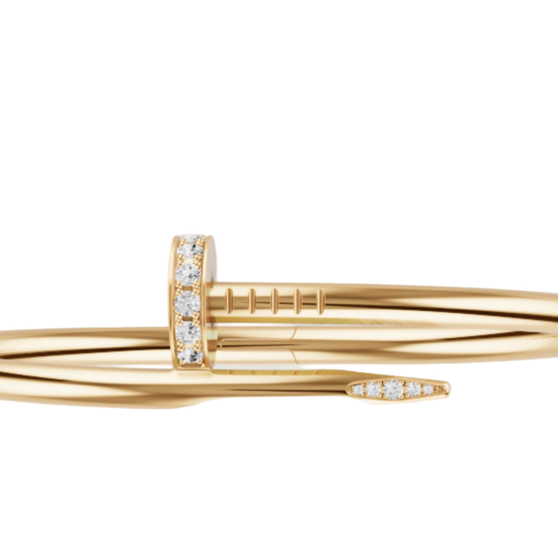 14ct Yellow Gold Nail Bracelet